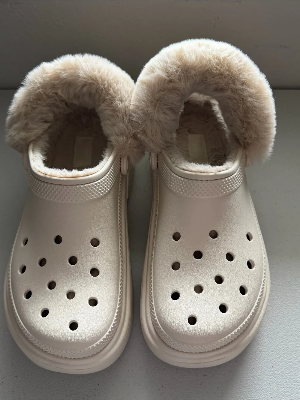 Crocs stomped lined platform clogs unisex men’s 12-women’s 10 new condition
